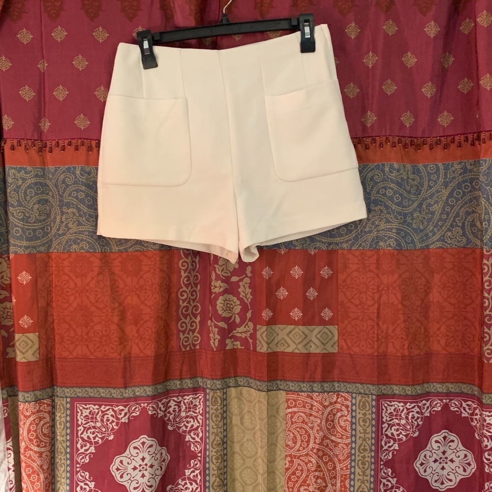White Mod Shorts
